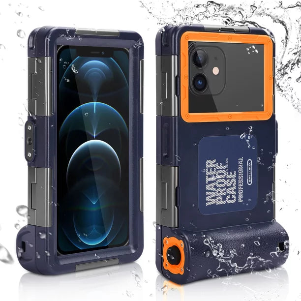 UrbanX Professional [15m/50ft] Swimming Diving Surfing Snorkeling Photo Video Liquid Protective Case Liquid Housing for vivo Y30 And all Phones Up to 6.9 Inch LCD with Lanyard