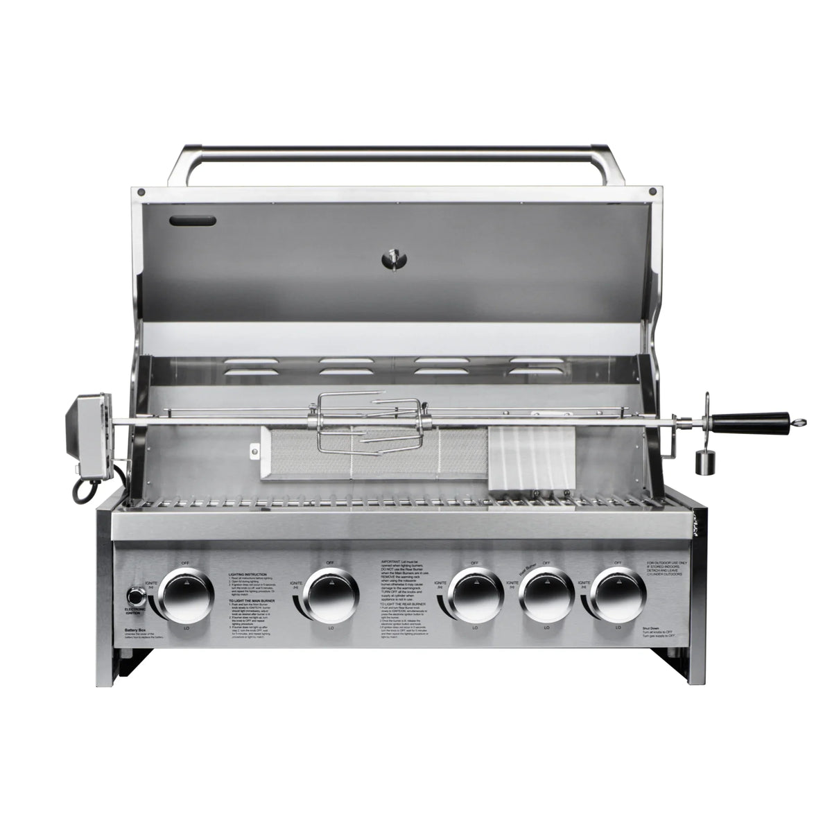 30 in. Built-in Liquid Propane BBQ Grill for Outdoor Kitchen in Stainless-Steel (KM-OKS-BQ30)