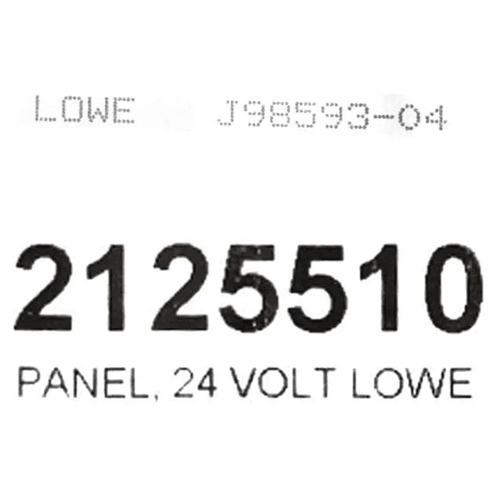 Lowe Boat Trim Switch Panel 2125510 | 7 x 5 Inch Plastic Black