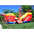 JumpOrange Pirate Ship Commercial Grade Bounce House Fluid Slide for Kids and Adults (with Blower)