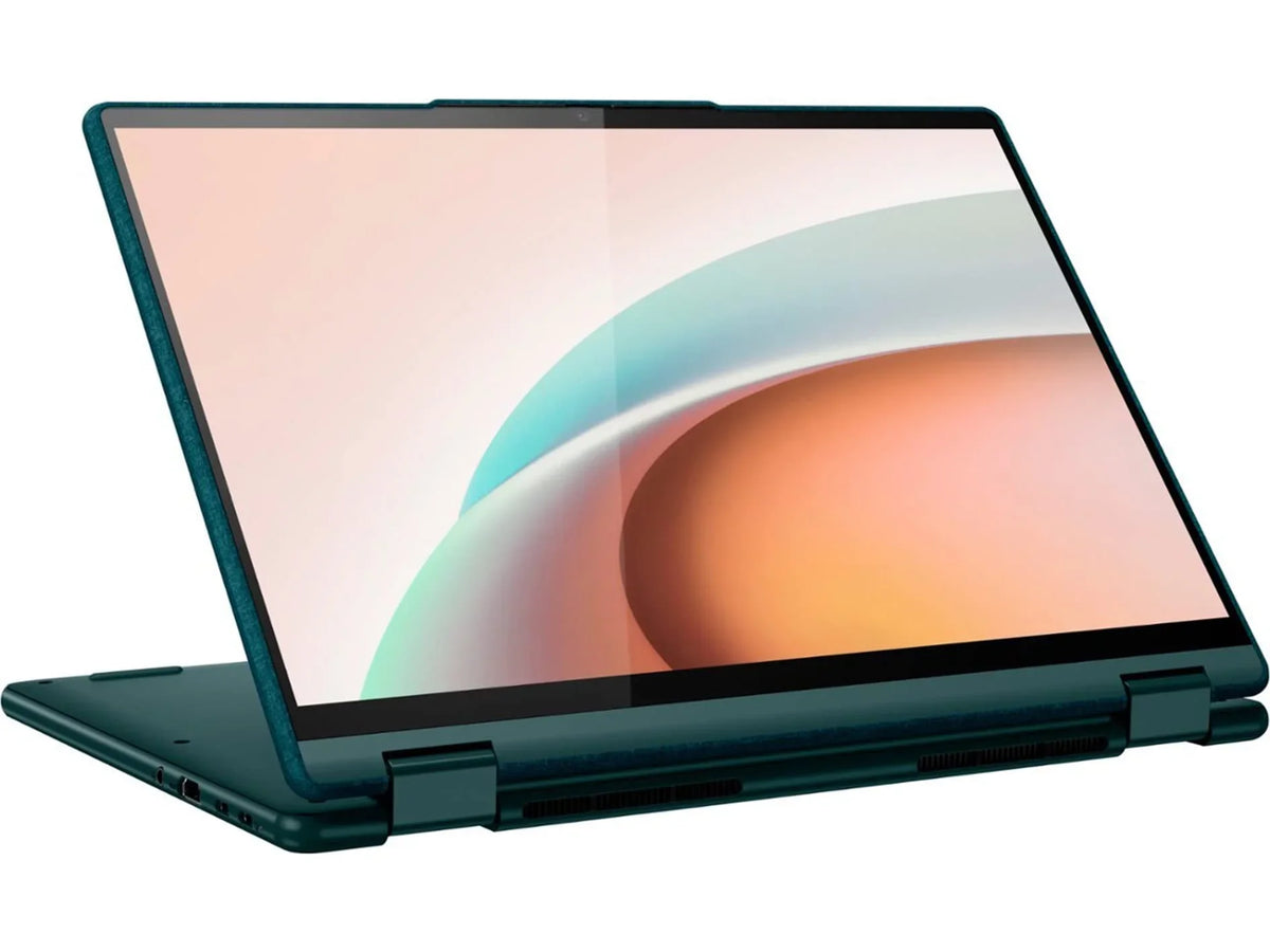 2023 Yoga 6 2-in-1 360° 13.3" WUXGA Display Mobile pc Ryzen 5 5500U, 8GB RAM, 2TB PCIe SSD, Backlit Keyboard, Fingerprint Reader, Win 11, Dark Teal, 32GB SnowBell USB Card