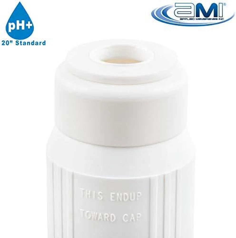 INC Ph Neutralization Liquid Filter Cartrid | Calcite Filter To Raise Alkalinity Of Low Ph Liquid | 20" Standard Size Fits 20” Standard Filter Housing | H-F2520CALCITE (20" Standard)