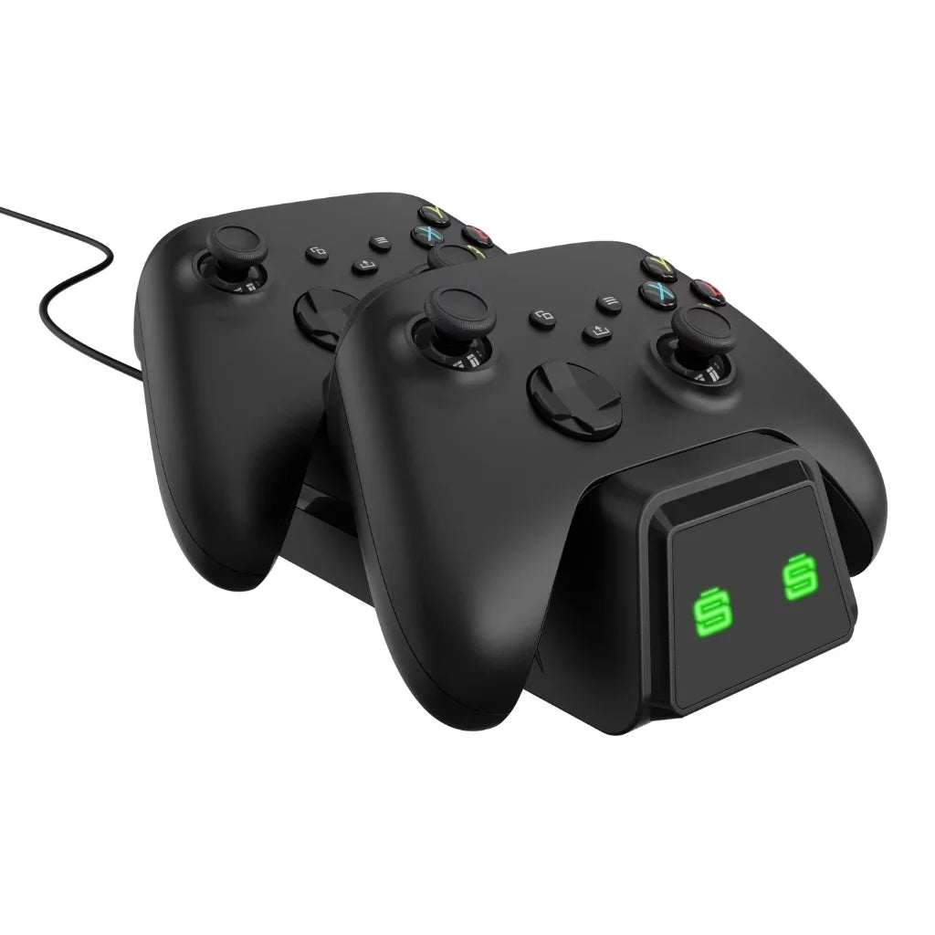 Xbox Series S 512GB Console with CHARGEDOCK Dual Charge Base Bundle
