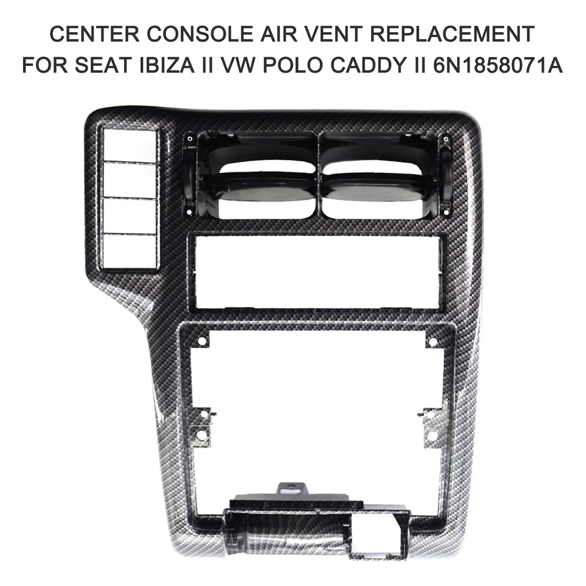 Walmeck Air Vent,HUIOP II Caddy Vent Seat Ibiza Seat Ibiza II Caddy II 6N1858071A Console Air Vent Center Console Air Dabey Vent 6N1858071A Center