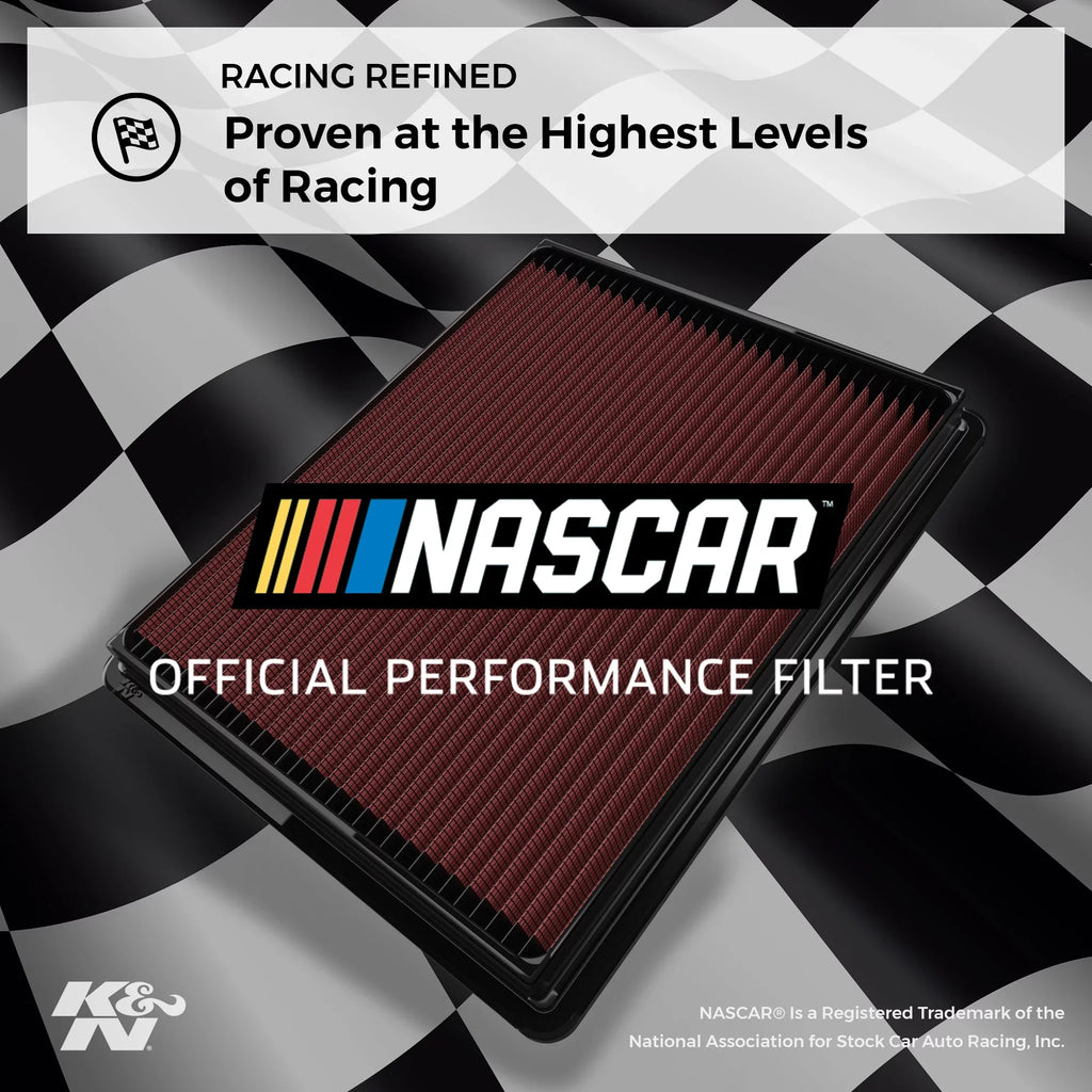 K&N Engine Air Filter: High Efficiency Premium, Washable, Replacement Filter: 2009-2018 Land Rover V6/V8 (Discovery, Range Rover, LR4), 33-2446
