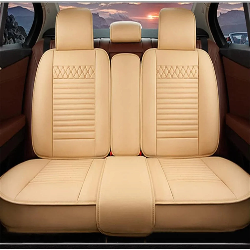 Luxury Car Seat Cover For 11-17 200 55-22 300 04-22 Pacifica 5-Seat PU Leather Fits select: 2015-2017 CHRYSLER 200 LIMITED, 2017-2022 CHRYSLER PACIFICA TOURING L