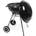 Charcoal Grill on Wheels, Outdoor Camping Grill with 18 inch Cooking Area, Steel BBQ Grill w/ Storage Grate