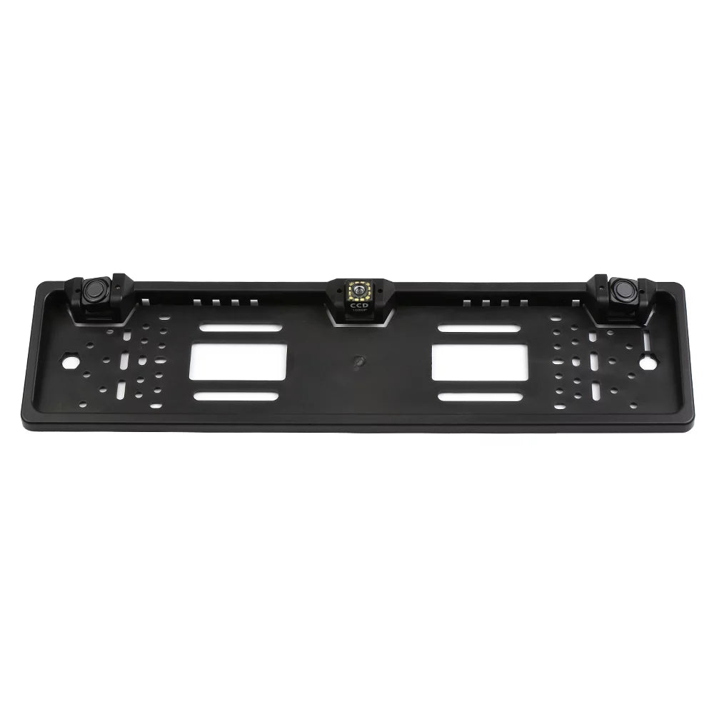 European License Plate Frame Backup Camera 12 LED Rear View Camera with Reversing System Parking Sensor