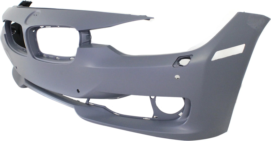 Front BUMPER COVER Compatible For BMW 3-SERIES 2012-2015 Primed STD Type with HLW PDC Holes/Cam Sedan/Wagon
