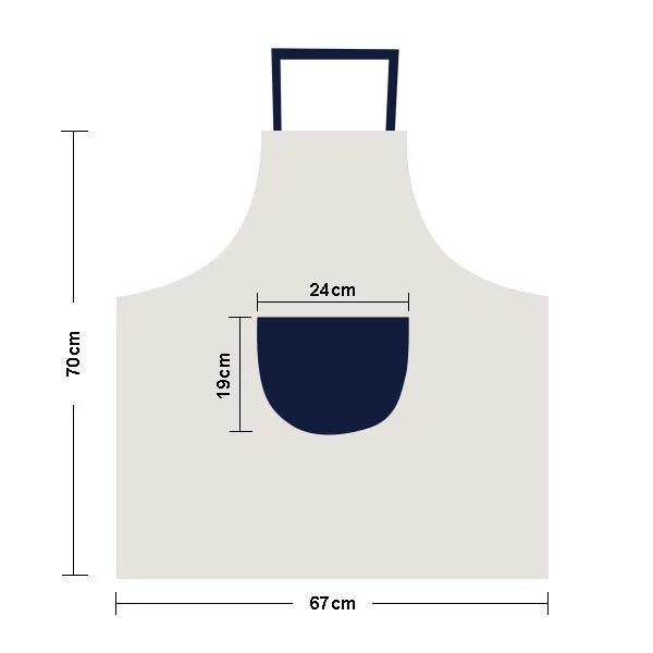I Am From San Marino Art Deco Fashion Apron Adjustable Bib Cotton Linen BBQ Kitchen Pocket Pinafore