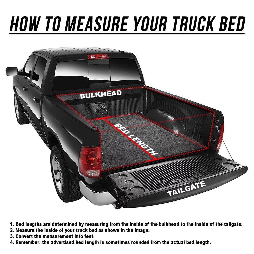 DNA Motoring TTC-RU-045 For 2005 to 2021 Nissan Frontier 5 Ft Short Bed Fleetside Vinyl Roll -Up Soft Tonneau Cover