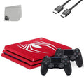 PlayStation 4 Pro 1TB Gaming Console Spider-Man Limited Edition With HDMI Cable + 2 Controller BOLT AXTION Bundle Like New