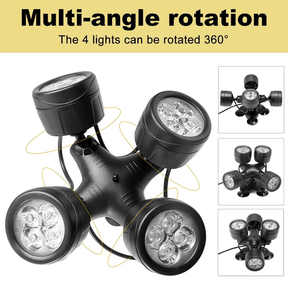 Arealer LED Pond Light Fluid Lights Color Changing Light FishLights Fountain Lights
