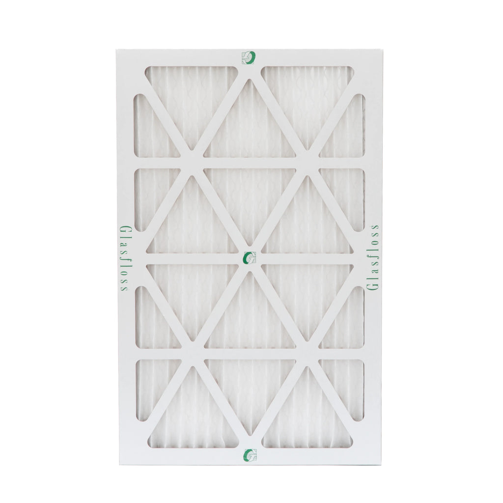 6 Pack of 16x25x1 MERV 10 Pleated Air Filters by Glasfloss. Actual Size: 15-1/2 x 24-1/2 x 7/8