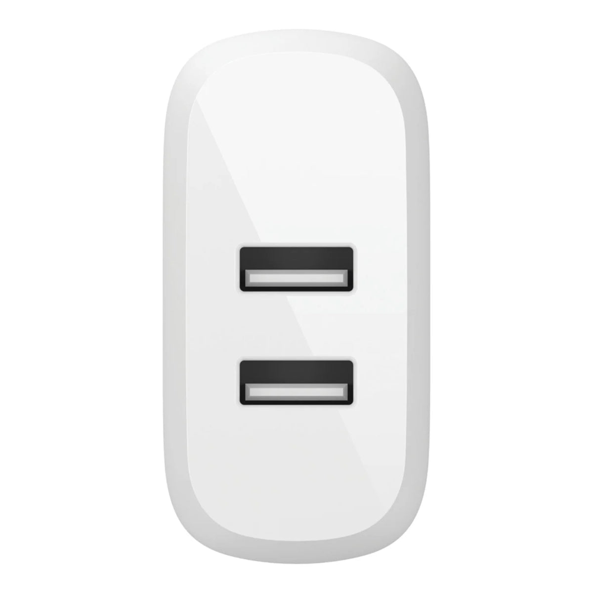 Belkin Dual USB Wall Charger (24W) + 8-Pin Cable for iPhone - White