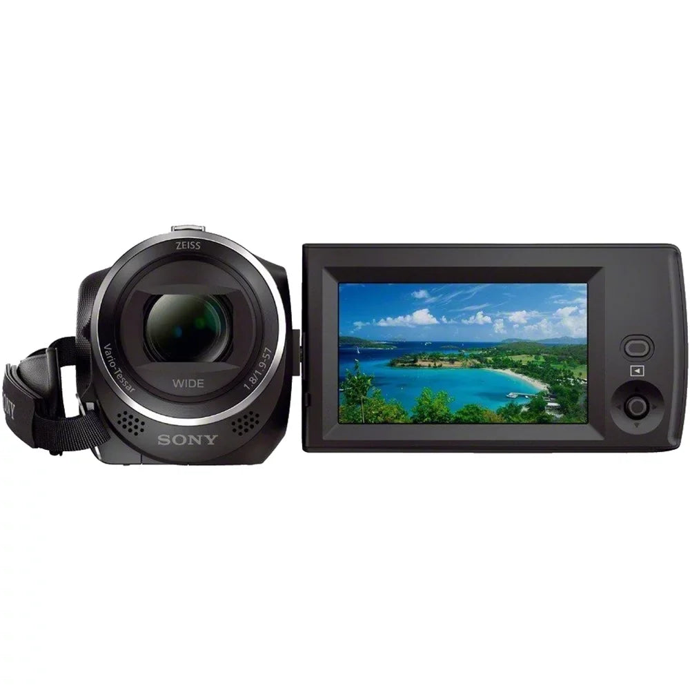 HDRCX405 HD Video Recording Handycam Camcorder Bundle with Micro SD Memory Card Spare Battery Charger High Speed HDMI Cable and More