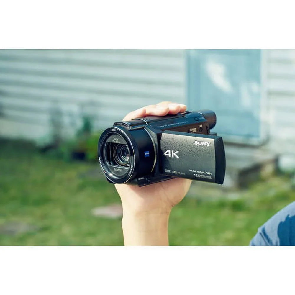 FDR-AX53 4K Ultra HD Handycam Camcorder. - Professional Bundle