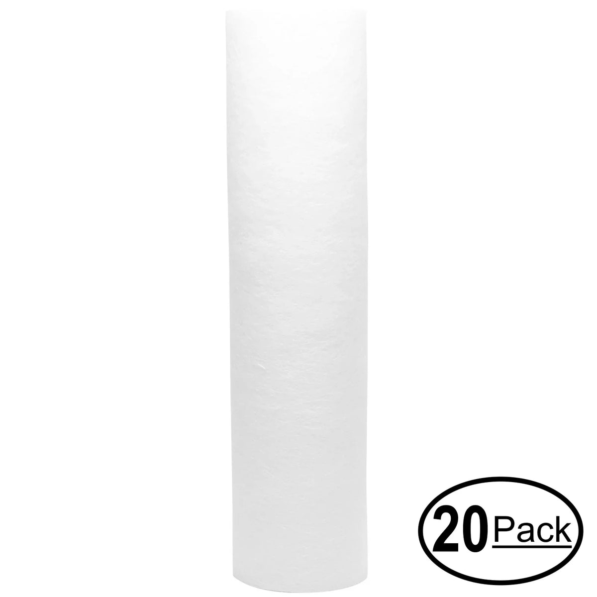 20-Pack Replacement for Watts W-525P-110 Polypropylene Sediment Filter - Universal 10-inch 5-Micron Cartridge for Watts 5-Stage 50 GPD Reverse Osmosis System - Denali Pure Brand