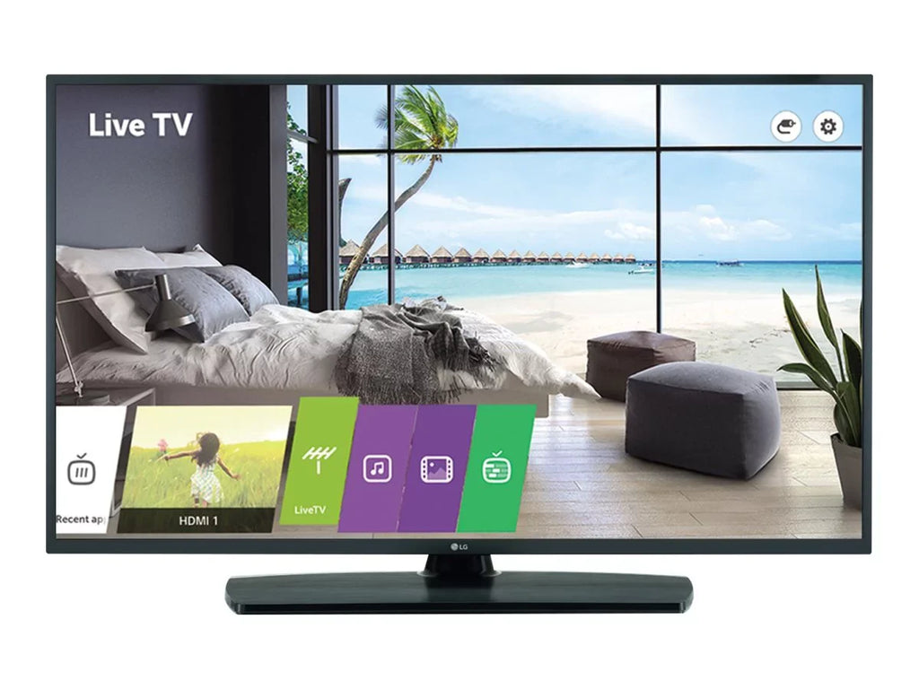 43UT670H - 43" Diagonal Class UT670H Series LED-backlit LCD TV - hotel / hospitality - Pro:Centric with Integrated Pro:Idiom - Smart TV - webOS - 4K UHD (2160p) 3840 x 2160 - HDR - direct-lit LED - ceramic black