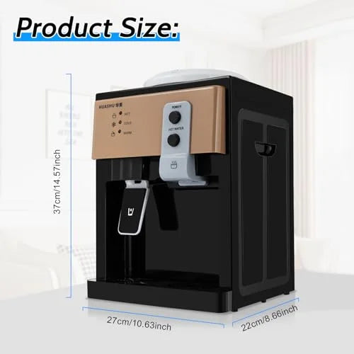 Countertop Hot and Cold Fluid Cooler Dispenser 5/3 Gallon Fluid Dispenser for Home Office Use 110V