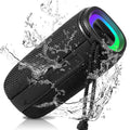 UrbanX X808 Bluetooth Speaker, IPX5 Liquid Speakers 360° HD Surround Sound with Punchy Bass, True Wireless Pairing, BT5.3, Portable Speaker for Nokia 3.1 - Black