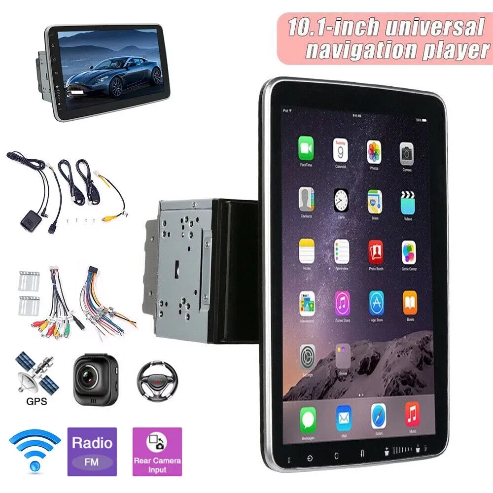 Jahy2Tech 10 Inch On-Board Android 9.1 GPS Wifi Dual Din Touch Display Player Navigation