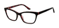 NEW GX by Gwen Stefani GX057 Black & Red Eyeglasses 51mm with GX Case