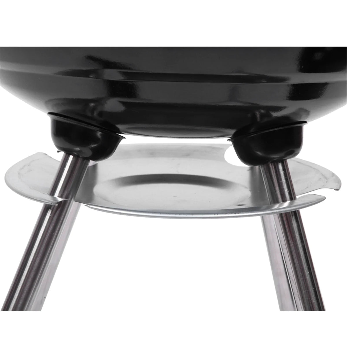 Charcoal Grill on Wheels, Outdoor Camping Grill with 18 inch Cooking Area, Steel BBQ Grill w/ Storage Grate