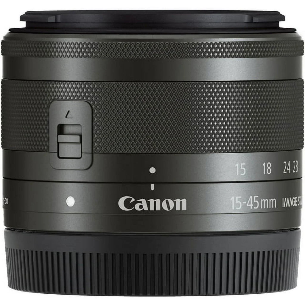 EF-M 15-45mm f/3.5-6.3 IS STM Lens (Graphite) - DealExpo Advanced Bundle