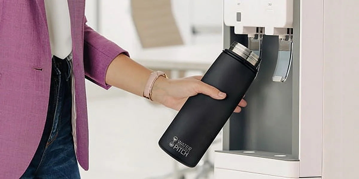 Seychelle Black Thermal Insulated 26oz PH Plus Liquid Filter Bottle