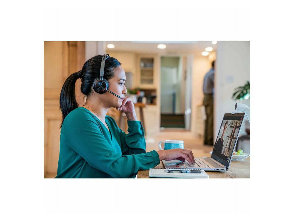 Poly Voyager Focus 2 Headset - Teams Certification - Stereo - USB Type A - Wireless - Bluetooth - 20 Hz - 20 kHz - Over-the-head, On-ear - Binaural - Ear-cup - Noise Cancelling, MEMS Tech...