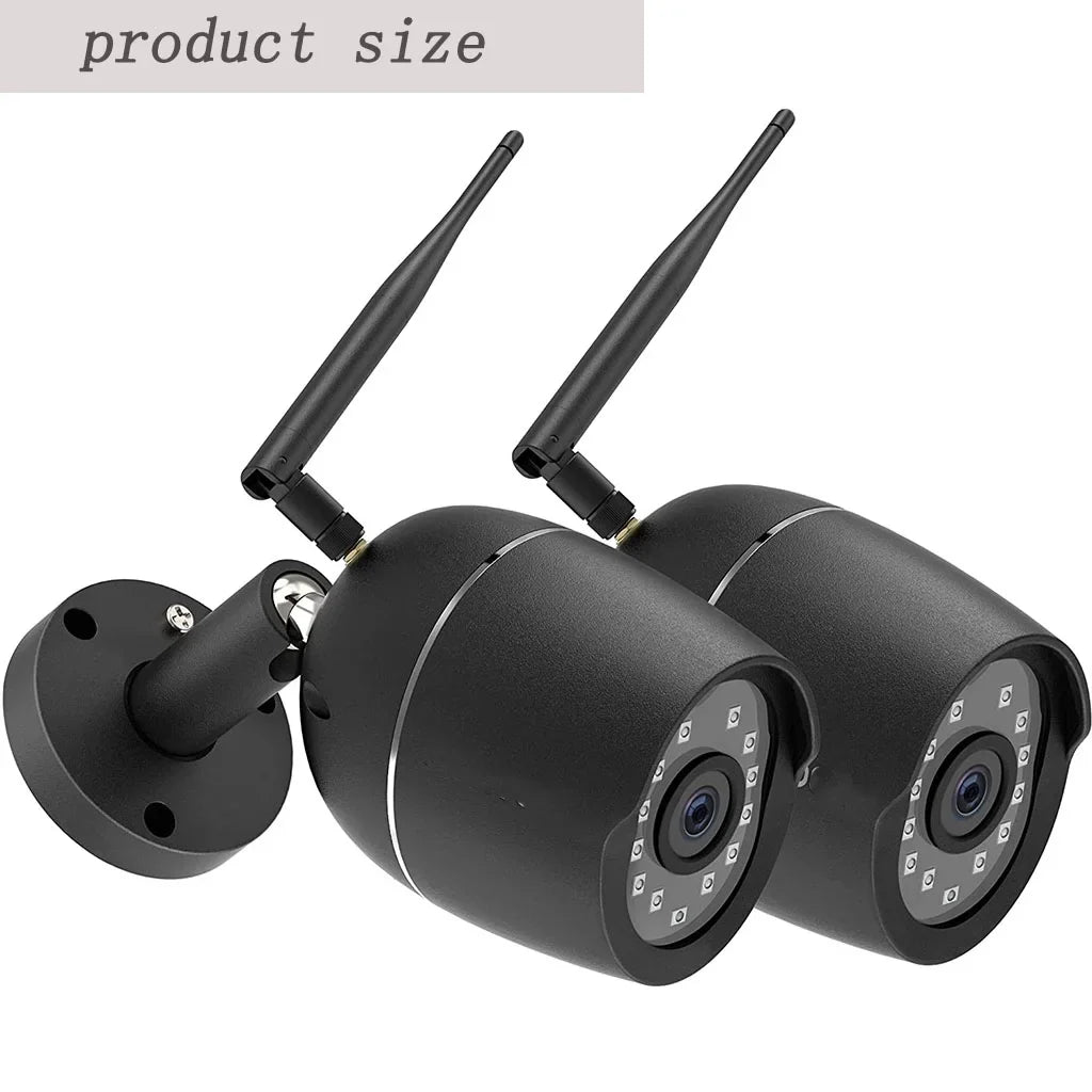 Security Cameras, 2 Pack 1080P WiFi Full Metal Case Cameras for Home Security Outdoor Liquid Bullet Camera Two-Way Audio, Motion Detection Alert