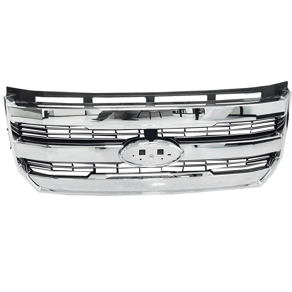 For 15-17 F-150 Front Bumper Radiator Grille Chrome W/o camera FL348200PBS