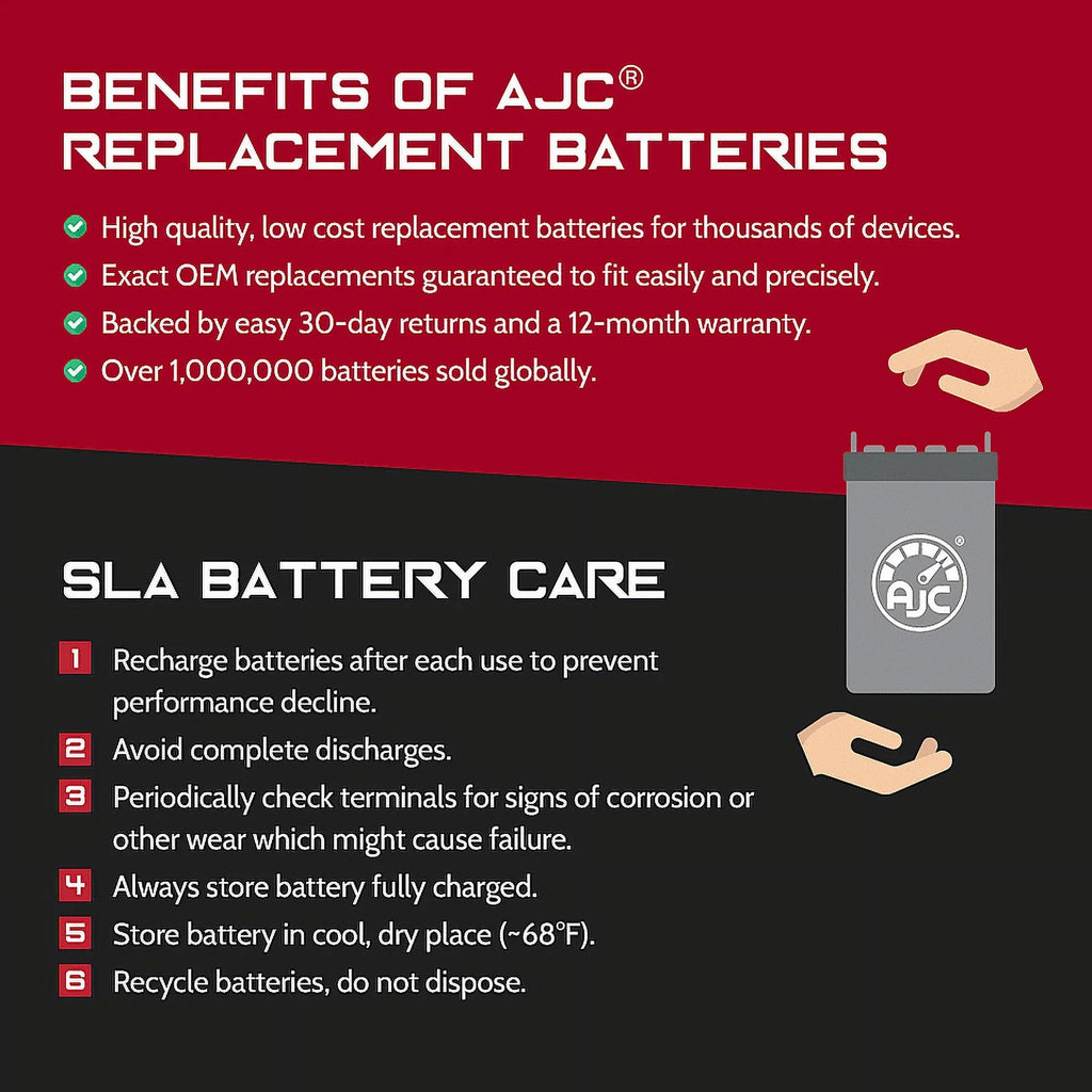 AJC Battery Compatible with Polaris SLH 700 700CC Personal Liquid Replacement Battery (1998-2001)