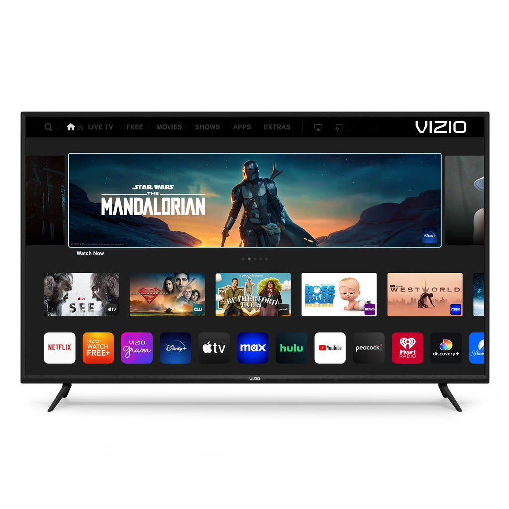 VIZIO 65" V655-J 4K TV with a onn. Ultra-Slim Full Motion TV Wall Mount, 50"-86"