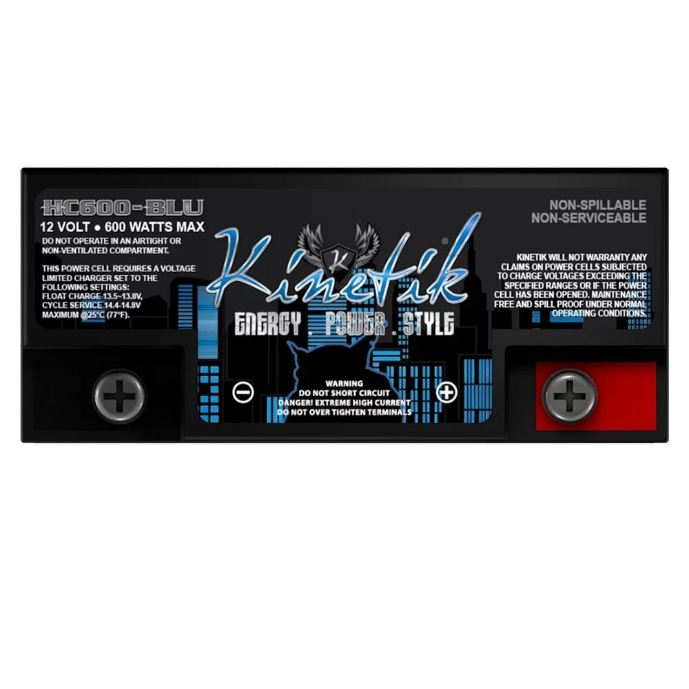 Kinetik HC600BLU 600W 12V Power Cell Replacement Battery for XS XP750 D680 S680