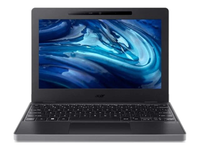 TravelMate B3 11 TMB311-33 - 180-degree hinge design - N-series - N100 / up to 3.4 GHz - Win 11 Pro - UHD Graphics - 4 GB RAM - 128 GB eMMC - 11.6" IPS 1366 x 768 - Wi-Fi 6E, Bluetooth - shale black - kbd: US Intl
