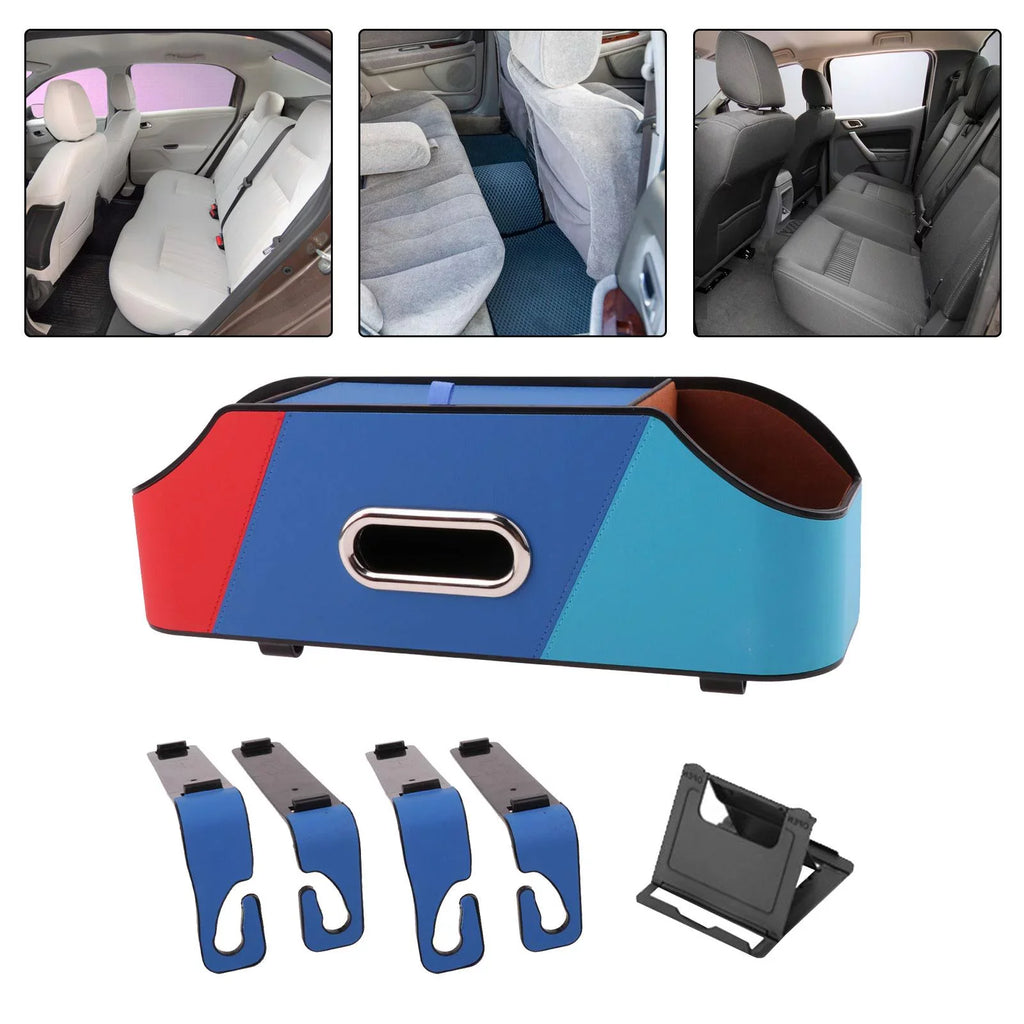 Car Seat Back Organizer Tissue Holder Cup Holder Vehicles Interior Accessories Storing Paper Towels Road Trips Backseat Storage C