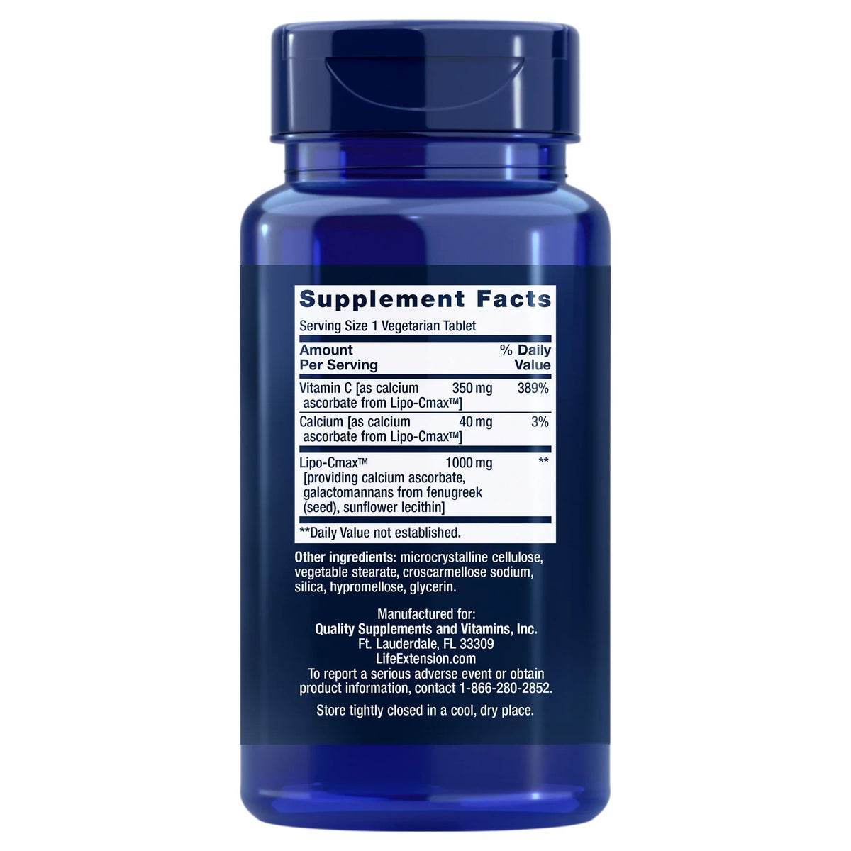 Life Extension Vitamin C 24-Hour Liposomal Hydrogel Formula – Liposomal Vitamin C Supplement for Immune & Skin Health with Calcium - Vegetarian, Gluten-Free, Non-GMO – 60 Tablets