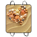 GCKG Made Love Heart Of Sea Shells Starfish Beach Pet Car Seat Cover Dog Car Seat Mat Hammock Cargo Mat Trunk Mat For Cars Trucks and SUV 54x60 inches