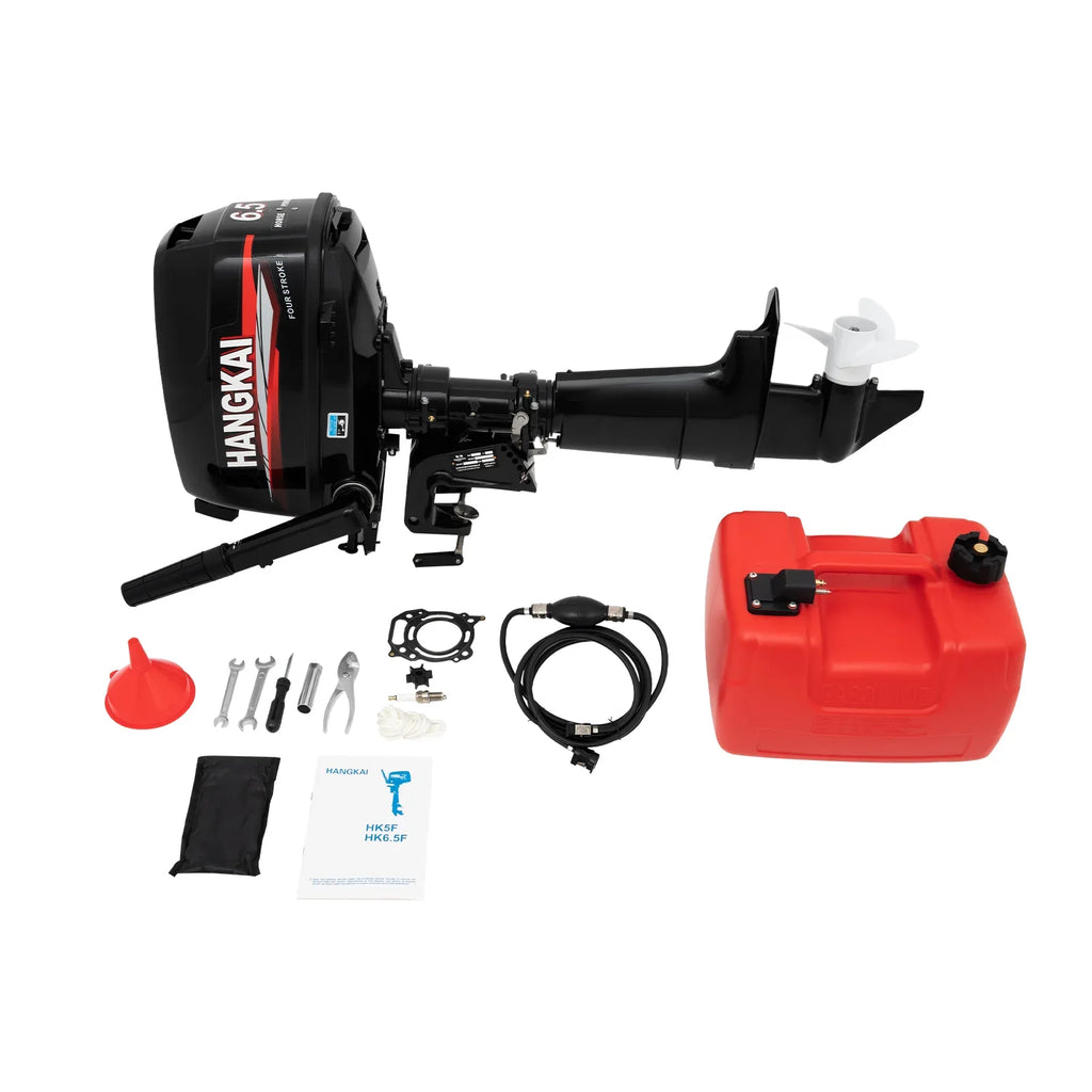 LOYALHEARTDY Outboard Motor 6.5HP 4 Stroke Boat Engine Fishing Boat Kayak Engine Fluid Cooling 123CC