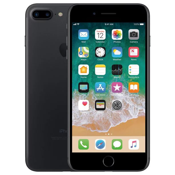 Restored iPhone 7 Plus, 32 GB, Black - Fully Unlocked - GSM and CDMA compatible (Refurbished)