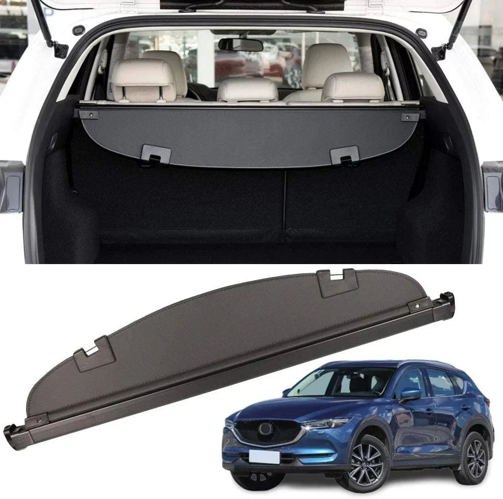 Fit Mazda CX-5 2013 2014 2015 2016 Black Retractable Cargo Cover for Mazda CX-5 2013-2016 SUV Accessory Rear Trunk Area Privacy Shield Shade Cover With Rebounding Plastic