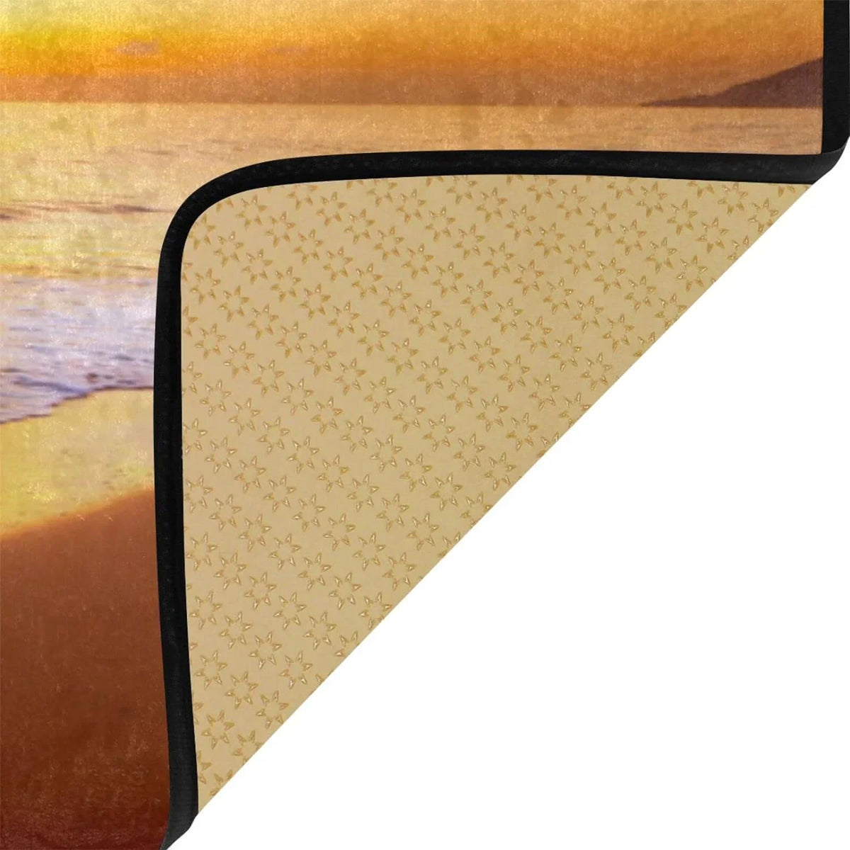 Wellsay Summer Beach Sunset-1 Kitchen Rug Mat Anti-Fatigue Comfort Floor Mat Fluid Non Slip Washable Kitchen Rug for Kitchen Washroom Bedroom Sink 39 x 20 inch