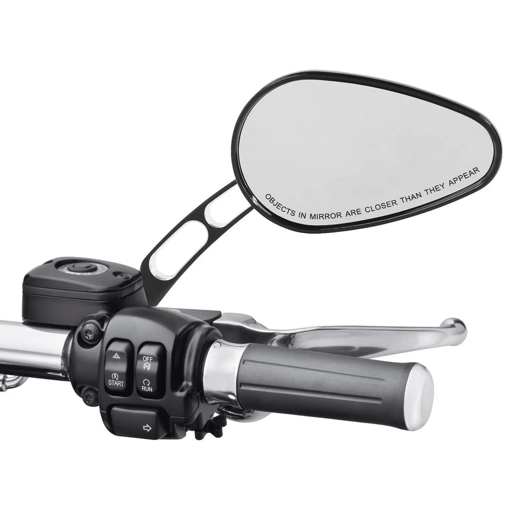 Teledu Black Rear View Mirrors Harley Softail Deluxe FLSTN Fits 2005-2017 Fits 2016 8mm