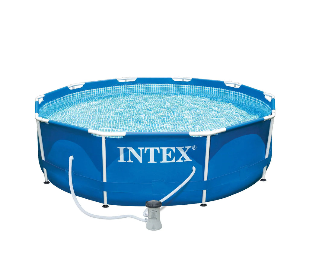 Intex 10ft x 30in Metal Frame Swimming Pool with Filter Pump Kokido B-VAC Vacuum