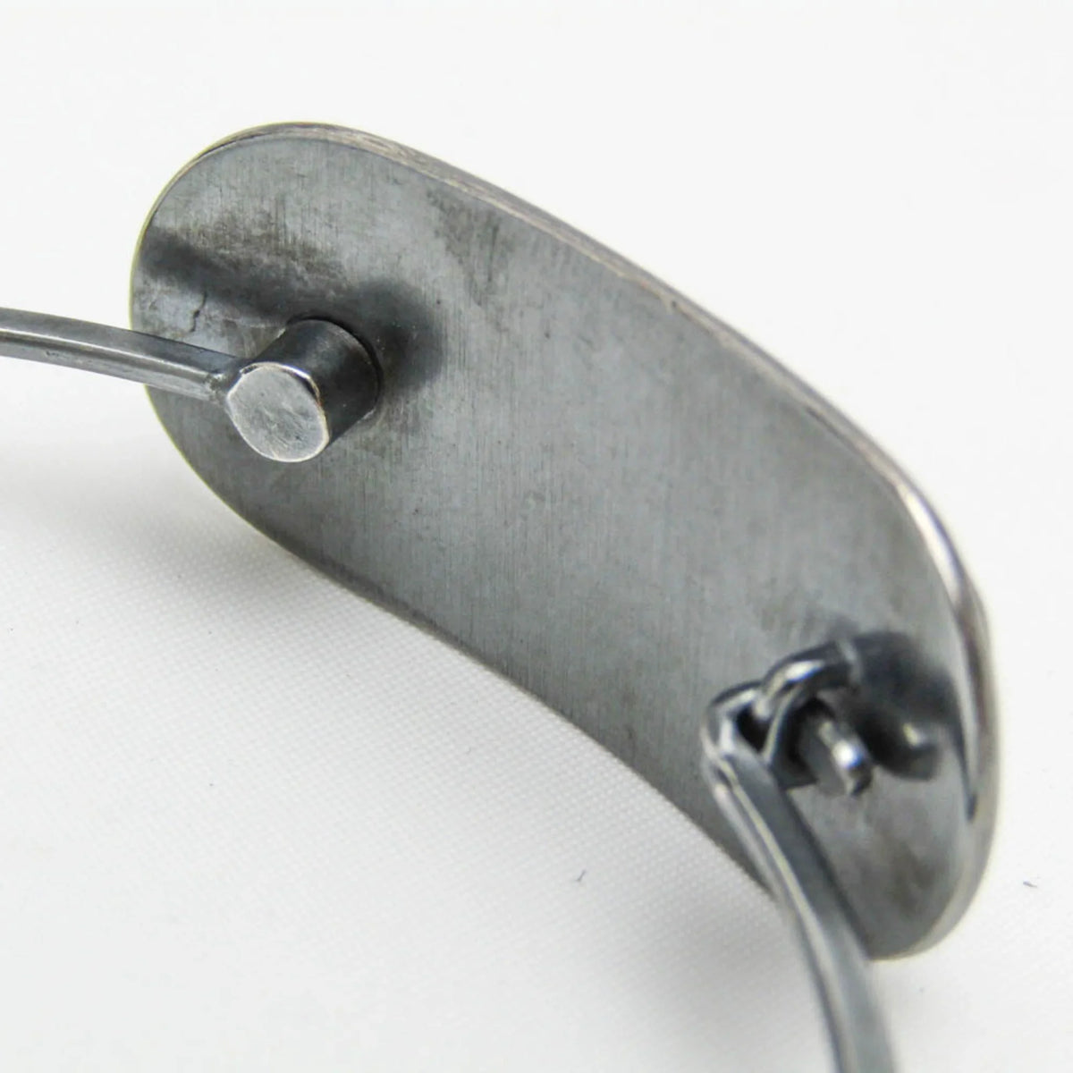 Pre-Owned Bottega Veneta Intrecciato Plate Silver 925 Bangle Silver (Good)