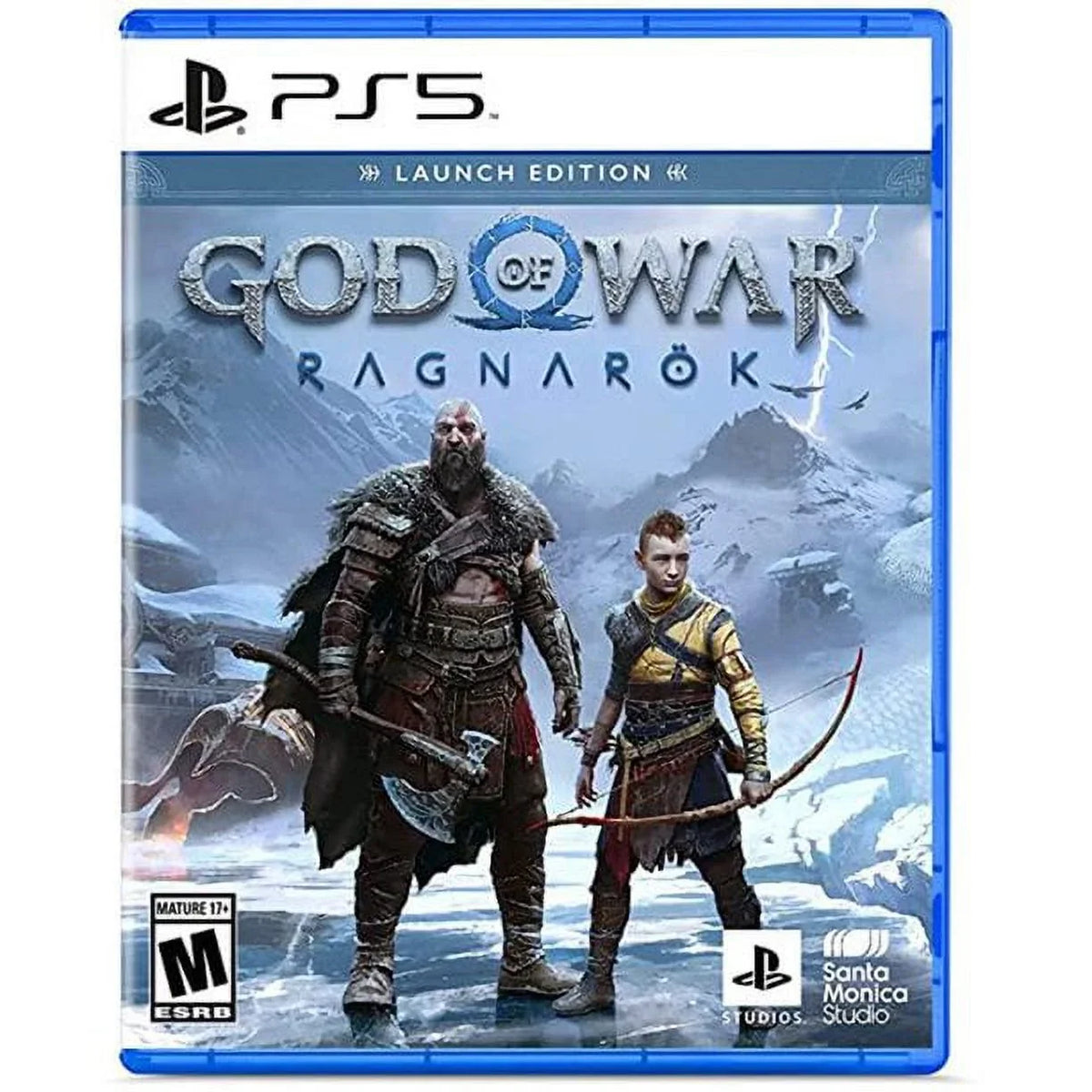 PlayStation_PS5 Gaming Console (Disc Version) with God of War(GOW) Ragnark Bundle and Ptech controller plate