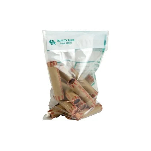 Quality Park Cash Transmittal Bags with Redi-Strip 6" Width x 9" Length - White - 100/Pack - Transporting