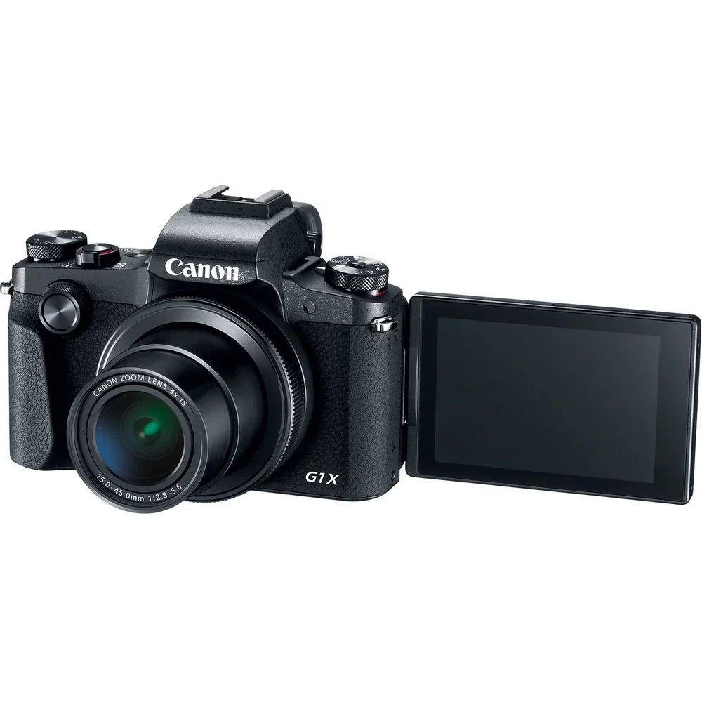 6TH Ave Electronics Bundle For PowerShot G1 X Mark III Digital Camera (2208C001), 64GB Card, 2 x NB13L Battery, Corel Software, Charger, LED Light, Soft Bag + More (International Model)